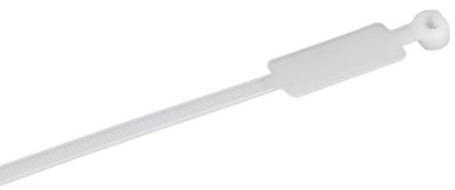 Хомут 4.8х370мм P6.6 маркерный бел. (уп.100шт) IEK UHH14-D048-370-100-K01