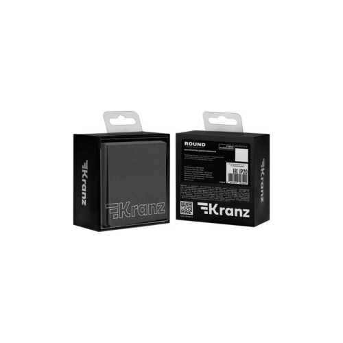 Выключатель 1-кл. СП STRONG MIELE 10А возвратный графит Kranz KR-78-0712-6 фото 7