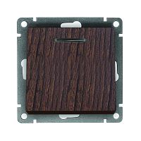 Выключатель 1-кл. СП Афина 10А IP20 с подсветкой механизм венге Universal A0121-V