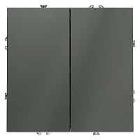 Выключатель 2-кл. СП S70 10А механизм титан Voltum VLS020106