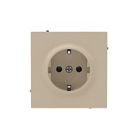 Розетка силовая KANT 2P+E без шторки ванильн. марципан DKC 7015033