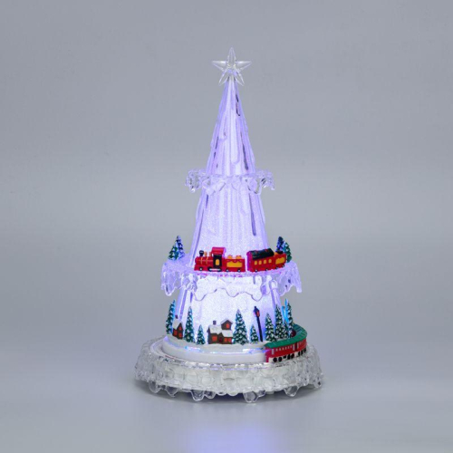 Фигура светодиодная "Новогодний поезд с мелодией" 30.5см RGB на подставке Neon-Night 513-025 фото 2