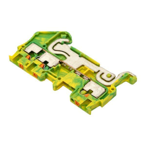 Колодка клеммная пружинная 1.5 Push-in 3 вывода земля EKF PIT-1.5-3-pe фото 7