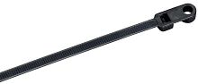 Хомут 4.8х300мм P6.6 с винтовым креплением черн. (уп.100шт) IEK UHH12-D048-300-100-K02