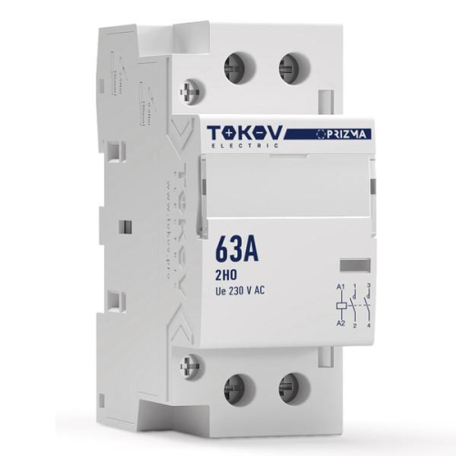 Контактор модульный 36мм 63А 230В АС 2НО PRIZMA TOKOV ELECTRIC TKE-PZ-MC-2-63-230-20 Контактор модульный 36мм 63А 230В АС 2НО PRIZMA TOKOV ELECTRIC TKE-PZ-MC-2-63-230-20