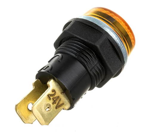 Арматура сигнальная 14мм с лампой 24В желт. EMAS S140NS2 фото 2