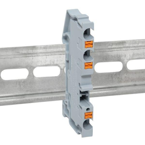 Колодка клеммная пружинная 4 Push-in 3 вывода сер. EKF PIT-4-3 фото 5