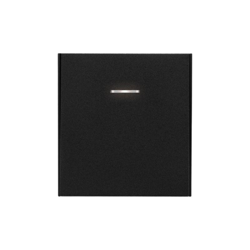 Выключатель 1-кл. СП STRONG MIELE 10А с подсветкой антрацит Kranz KR-78-0713-5