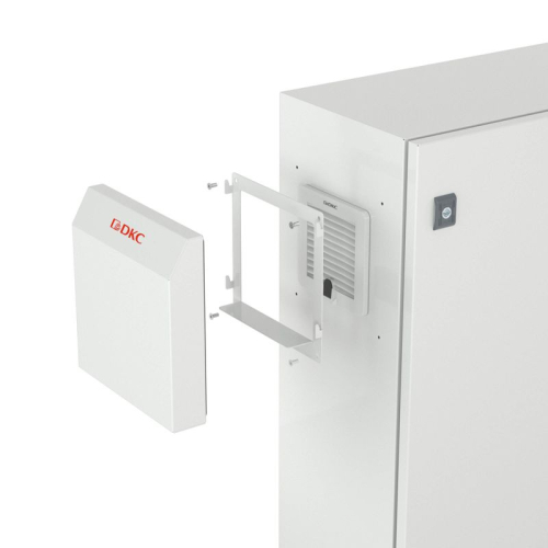 Панель защитная IP56 листовая сталь RAL7035 для вентиляторов и решеток 205х205мм DKC R5RK13 фото 2