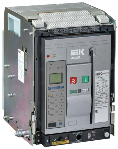 Выключатель автоматический воздушный 3п AC ВА77 W3P A 65кА 630А EA выдвижн. с компл. аксессур. MASTER IEK MI-ACB10-3WA-065-0630-ACF Выключатель автоматический воздушный 3п AC ВА77 W3P A 65кА 630А EA выдвижн. с компл. аксессур. MASTER IEK MI-ACB10-3WA-065-0630-ACF