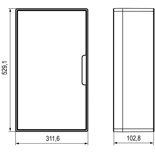 Щиток настенный Фрейм (FRAME) 36мод. с бел. дверцей с 4 шинами PEN (2шт на 8 отверст. и 2шт на 10 отверст.) бел. DKC F36W1WW фото 5
