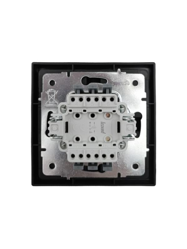 Кнопка звонка с индик. СП ZIMA IP20 безвинт. зажим черн. бархат LEZARD 704-4288-108QC фото 3