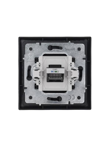 Розетка телефонная евро СП ZIMA IP20 черн. бархат LEZARD 704-4288-137 фото 6