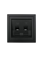 Розетка компьютер+телефон СП ZIMA IP20 черн. бархат LEZARD 704-4288-143