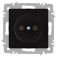 Розетка Accent 6-201-05 2P 16А-250В IP20 СУ антрацит Intro Б0063665