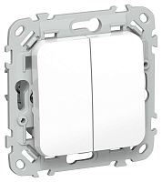 Выключатель 2-кл. СП FLITE ВС12-1-0-ФлБ 10А механизм бел. IEK FI-V20-0-10-1-K01