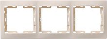Рамка 3-м КВАРТА РГ-3-ККм горизонт. крем. GENERICA EMK30-K33-DM