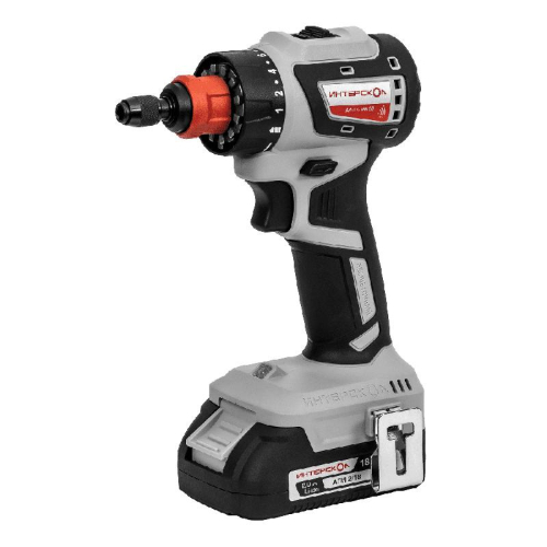 Дрель-шуруповерт аккумуляторная бесщеточн. ДА-13/18В 50 комби АПИ (Li-ion кейс 2 аккум. 2А.ч 4 насадки) ИНТЕРСКОЛ 776.2.2.79 фото 3