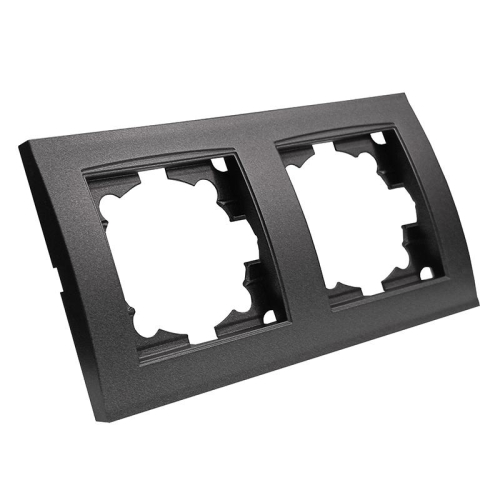 Рамка 2-м Бриллиант горизонт. графит Universal 7947465-Gr фото 2