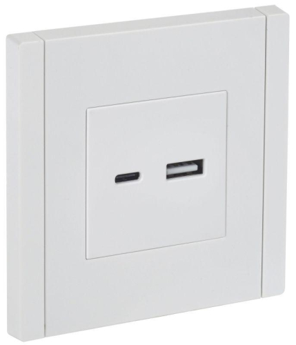 Розетка USB A+C 3.1А FORTE&PIANO FP250 бел. IEK FP-U22-D31-K01 Розетка USB A+C 3.1А FORTE&PIANO FP250 бел. IEK FP-U22-D31-K01