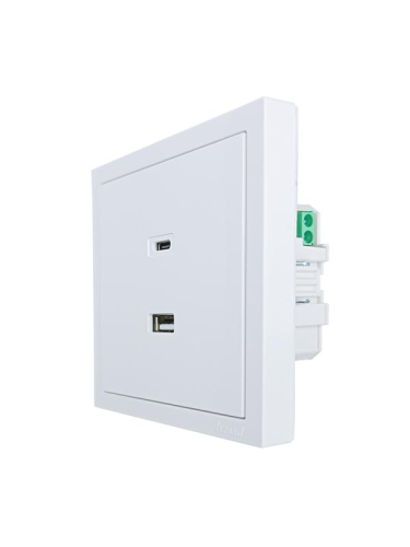 Розетка Type-C+ USB разъем СП ZIMA IP20 бел. LEZARD 704-0288-192TC фото 2 Розетка Type-C+ USB разъем СП ZIMA IP20 бел. LEZARD 704-0288-192TC фото 2