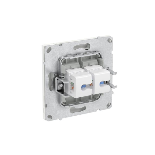 Розетка компьютерная 2-м KANT RJ45 кат.5E без шторки бел. магнолия DKC 7000664 фото 6 Розетка компьютерная 2-м KANT RJ45 кат.5E без шторки бел. магнолия DKC 7000664 фото 6