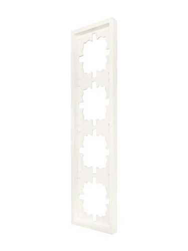 Рамка 4-мест. горизонт. ZIMA слон. кость LEZARD 704-9000-149 фото 2