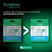 Розетка AtlasDesign 16А без заземл. быстрозажим. клем. в сборе жемчуж. SE ATN000440S