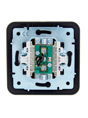 Розетка телевизионная оконечная TV СП ASTI IP20 в сборе черн. бархат LEZARD 7081-4242-130 фото 2