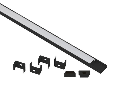 Комплект с накладным анодированным профилем 1506B 15х6мм. 2м САВ262 черн. Эра Б0062817 Комплект с накладным анодированным профилем 1506B 15х6мм. 2м САВ262 черн. Эра Б0062817