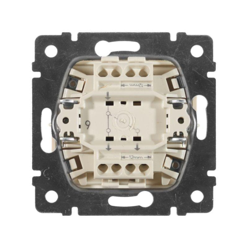 Переключатель проходной 1-кл. СП Valena 10А IP31 250В механизм сл. кость IEK 774306 фото 5