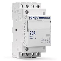 Контактор модульный 36мм 20А 230В АС 4НО PRIZMA TOKOV ELECTRIC TKE-PZ-MC-2-20-230-40