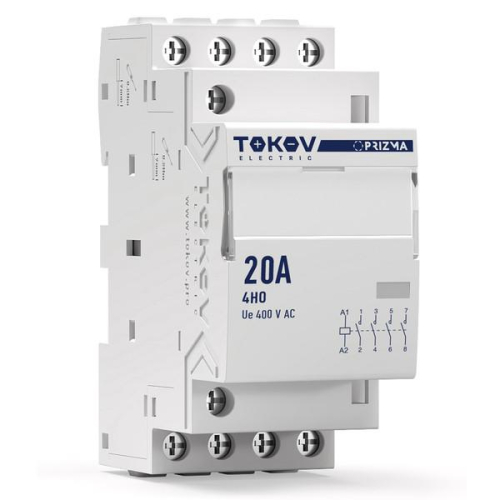 Контактор модульный 36мм 20А 230В АС 4НО PRIZMA TOKOV ELECTRIC TKE-PZ-MC-2-20-230-40 Контактор модульный 36мм 20А 230В АС 4НО PRIZMA TOKOV ELECTRIC TKE-PZ-MC-2-20-230-40