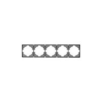 Рамка 5-м ROUND MIELE титан Kranz KR-78-0755-2