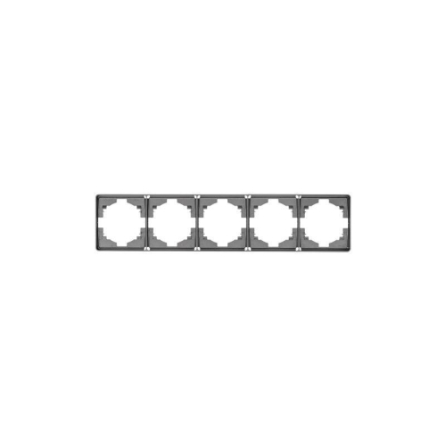 Рамка 5-м ROUND MIELE титан Kranz KR-78-0755-2