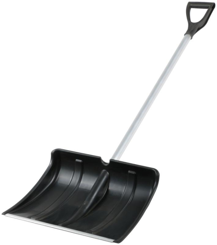 Лопата для уборки снега "Снеговик" 500х375х1355мм алюм. черенок; пластик. 68104 фото 2 Лопата для уборки снега "Снеговик" 500х375х1355мм алюм. черенок; пластик. 68104 фото 2