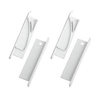 Набор заглушек 6814-3 для профиля 6814 2шт глухие 2шт с отверстием Эра Б0062787