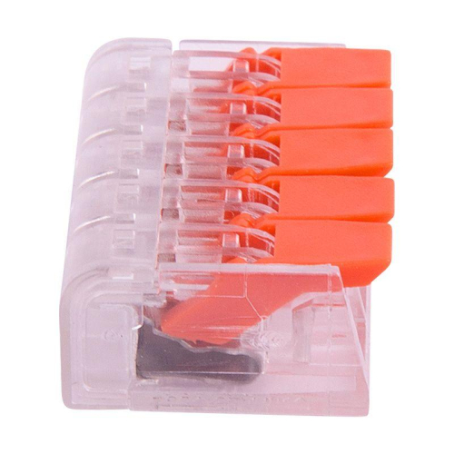 Клемма универсальная компактная 221-415 5-прoводная до 4.0кв.мм (уп.5шт) Rexant 07-5210 фото 4