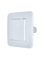 Розетка 1-м СП ASTI 16А IP20 с заземл. с крышкой термопласт в сборе бел. LEZARD 7081-0202-123В