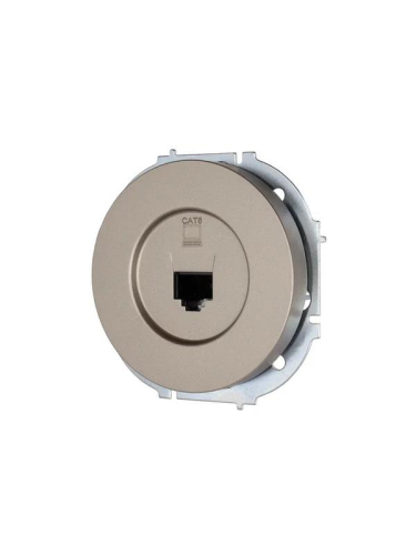 Розетка компьютерная СП OSEN RJ45 кат.6 механизм титан LEZARD 743-3788-140 фото 2
