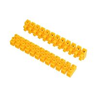 Колодка клеммная винтовая KВ-10 4-10кв.мм 10А полиэтилен желт. (уп.10шт) Rexant 07-5010-3