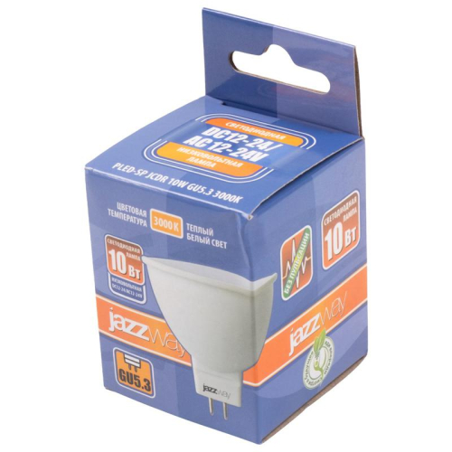 Лампа светодиодная низковольтная PLED-SP JCDR MO 10Вт 3000К тепл. бел. GU5.3 12-24В AC/DC Pro JazzWay 5049703 фото 3 Лампа светодиодная низковольтная PLED-SP JCDR MO 10Вт 3000К тепл. бел. GU5.3 12-24В AC/DC Pro JazzWay 5049703 фото 3