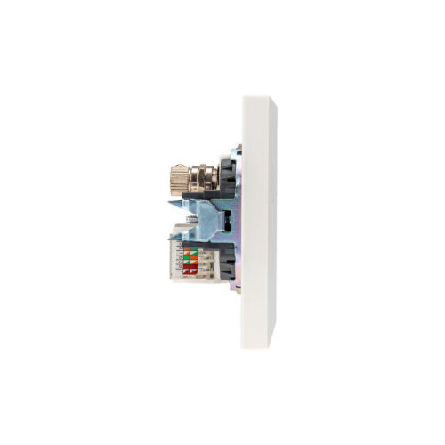 Розетка компьютерная + телевизионная СП STRONG MIELE RJ45 кат6 + TV жемчуж. Kranz KR-78-0722-4 фото 4