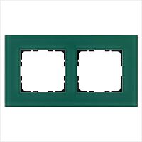 Рамка 2-м G-Glass стекло лазурн. Jasmart G1002GJ