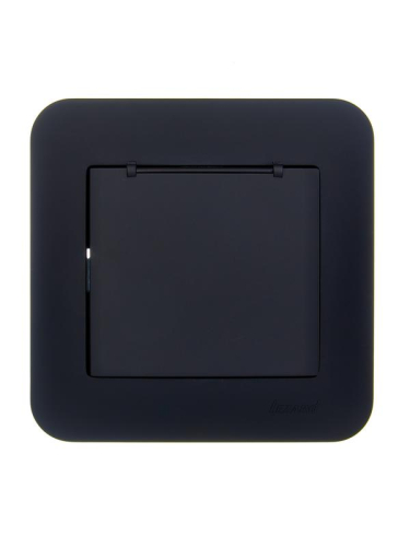 Розетка 1-м СП ASTI 16А IP20 с заземл. с крышкой термопласт в сборе черн. бархат. LEZARD 7081-4242-123В Розетка 1-м СП ASTI 16А IP20 с заземл. с крышкой термопласт в сборе черн. бархат. LEZARD 7081-4242-123В