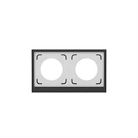 Рамка 2-м KANT IP44 черн. уголь DKC7012944