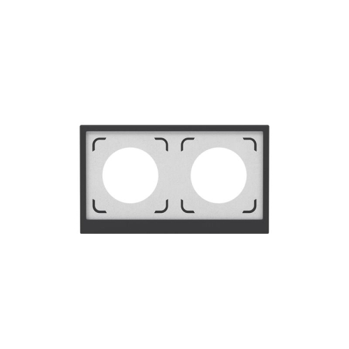 Рамка 2-м KANT IP44 черн. уголь DKC7012944
