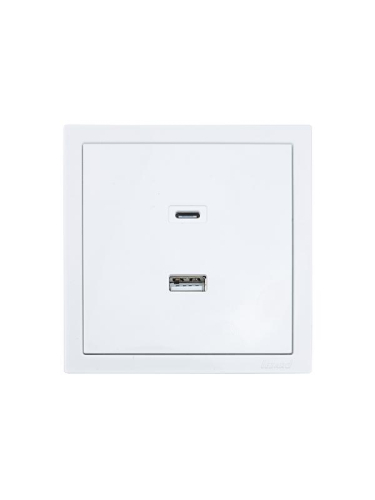 Розетка Type-C+ USB разъем СП ZIMA IP20 бел. LEZARD 704-0288-192TC Розетка Type-C+ USB разъем СП ZIMA IP20 бел. LEZARD 704-0288-192TC