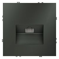 Розетка компьютерная 1-м СП S70 RJ45 кат.6 механизм титан Voltum VLS060106