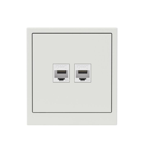 Розетка компьютерная 2-м KANT RJ45 кат.6A без шторки бел. песок DKC 7010674 фото 5 Розетка компьютерная 2-м KANT RJ45 кат.6A без шторки бел. песок DKC 7010674 фото 5